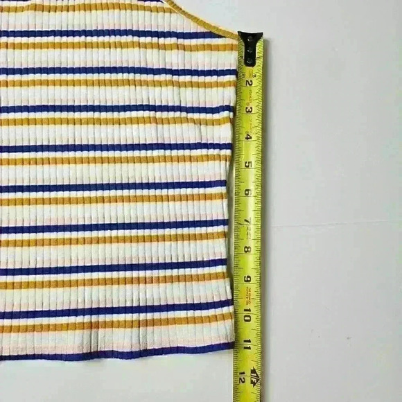 American Eagle Outfitters 90s Y2K Striped Cropped Spagetti Strap Cami Size XXL - Picture 4 of 5